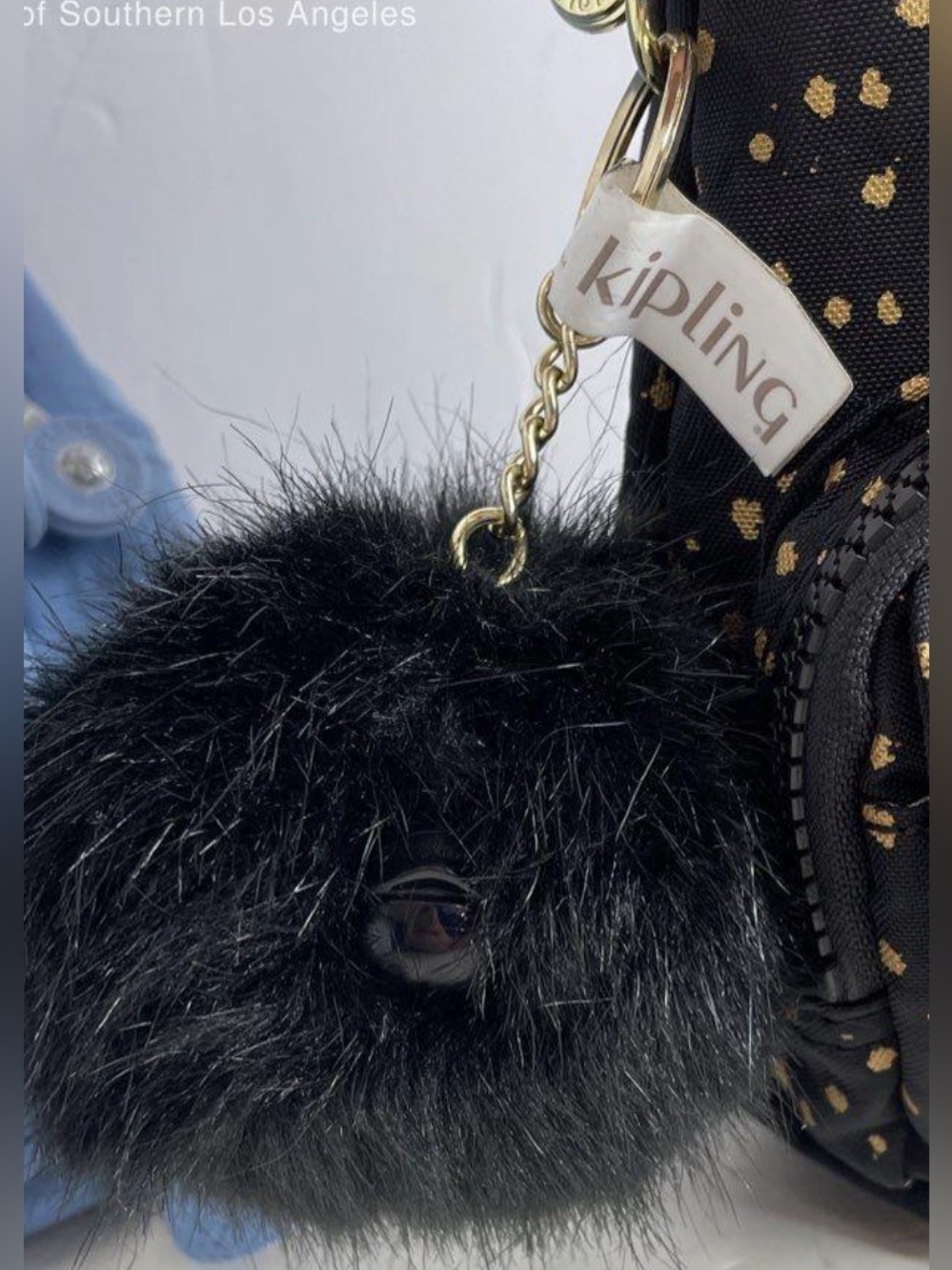 LiKE NEW Kipling Lovebug Small Printed Backpack- Golden Night - Picture 8 of 10